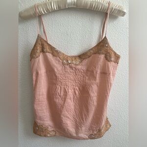 Vintage 2000s Hollister Beaded Lace Tank S